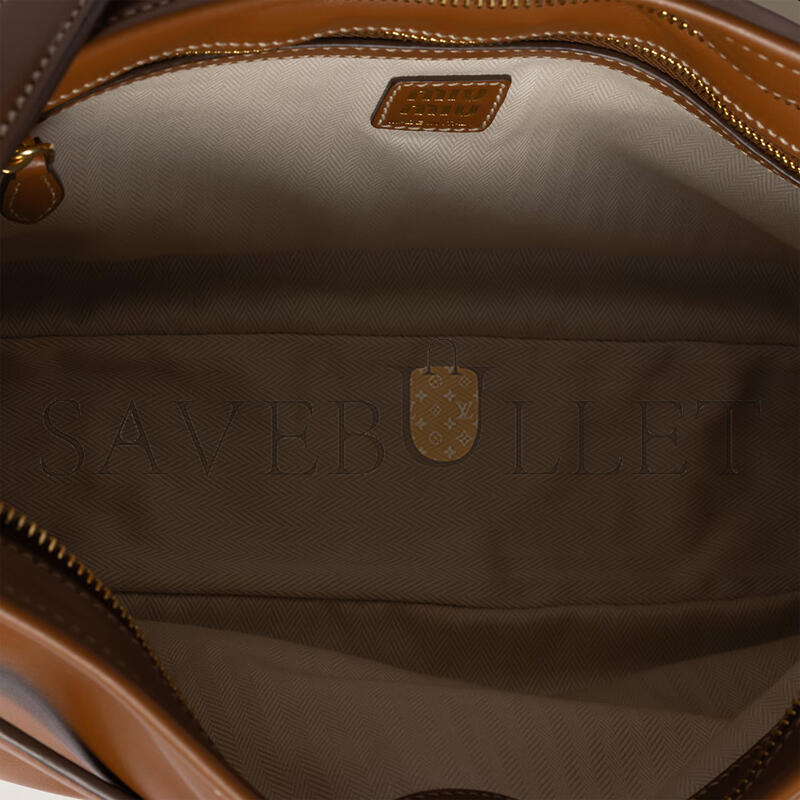 MIU MIU AVENTURE LEATHER BAG 5BC181 (40*24*7cm)